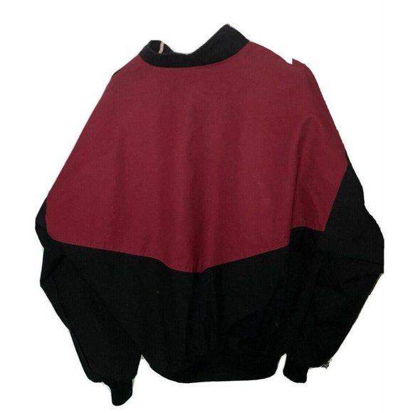 Vtg Bee Wild Mens Jacket 90s Size Large Zip Rent ALL Canvas Cotton Chore Coat - Picture 2 of 5